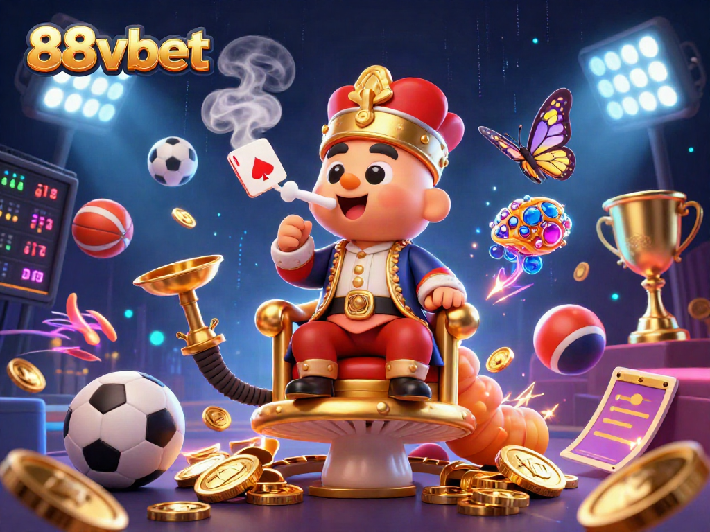 Experience thrilling gameplay at 88vbet with dynamic 3D casino visuals showcasing poker hands and more!