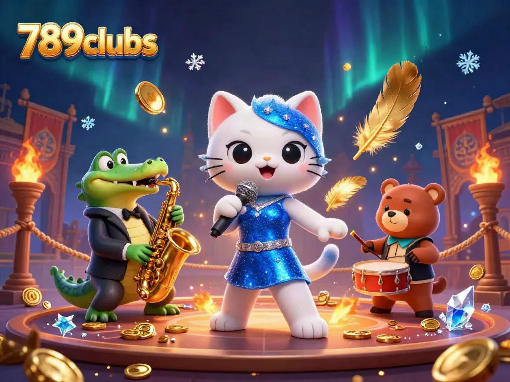 Experience thrilling entertainment at 789clubs with captivating characters in a vibrant casino setting.