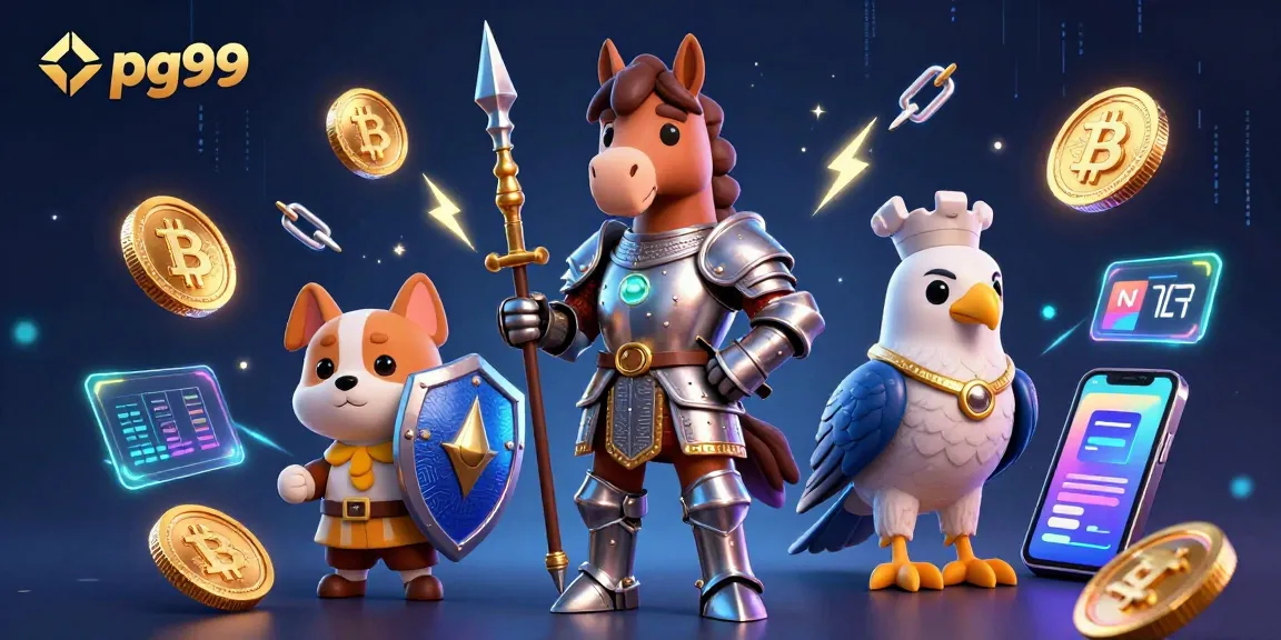 Play exciting games at pg99, featuring captivating knights, crypto elements, and casino themes.
