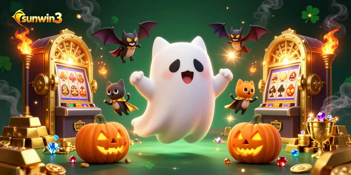 Experience thrilling games with sunwin3 as a ghost cat explores a magical casino