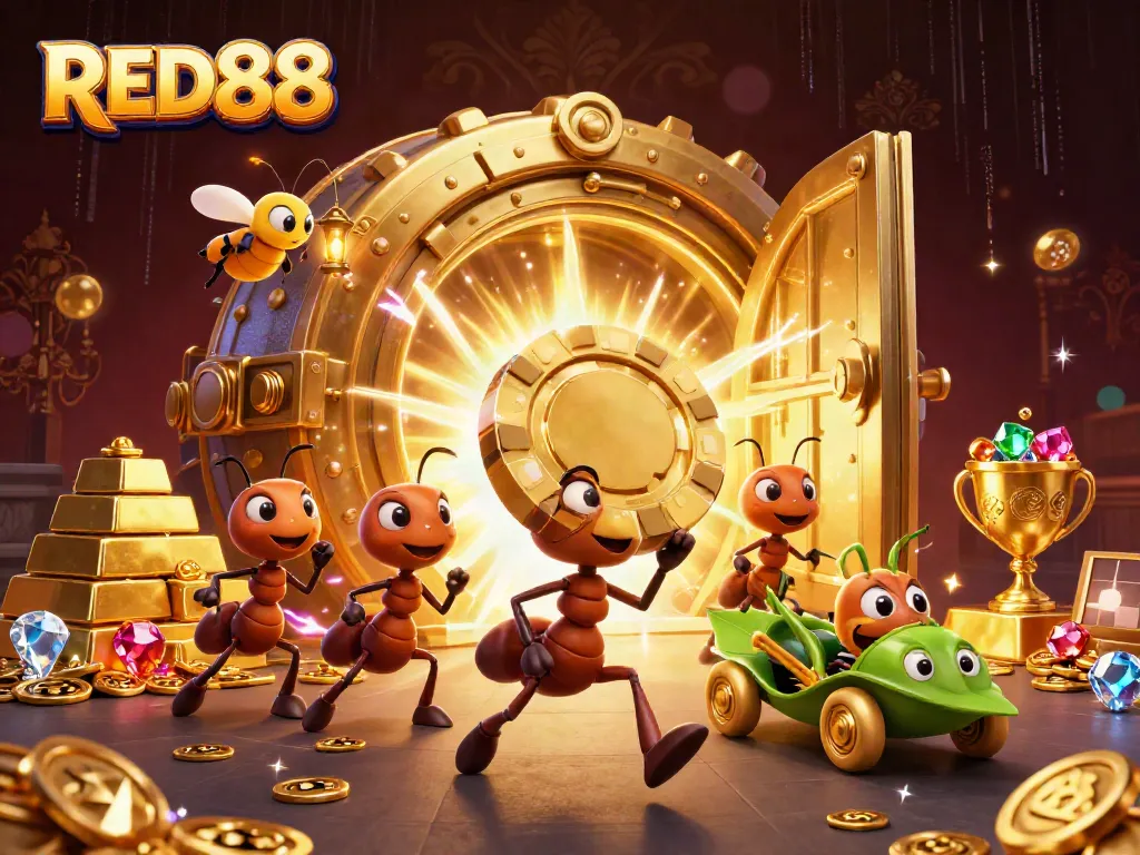 Experience thrilling gameplay at RED88 with exciting heist scenes and golden treasures.