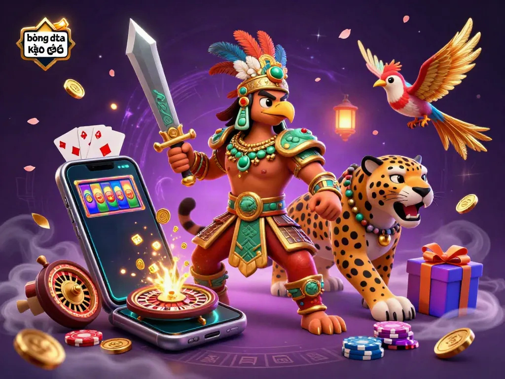 Experience the excitement of bóng đá kèo nhà cái with dynamic characters and casino elements.