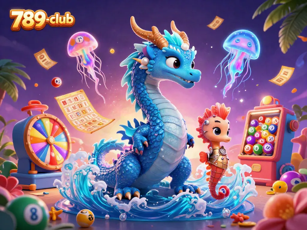 Engage in thrilling games at 789-club with vibrant lottery elements and unique 3D characters.