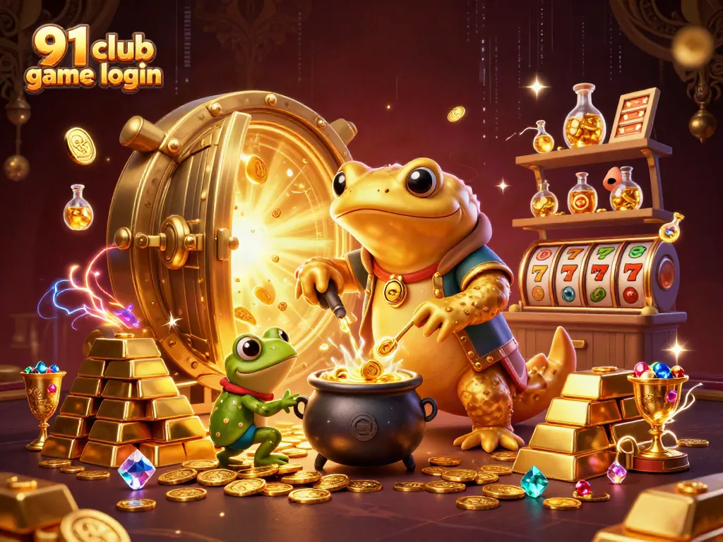 Join the excitement with 91 club game login, featuring amazing casino elements and golden treasures.