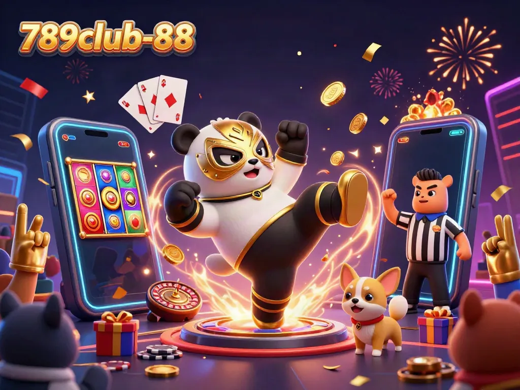 Experience thrilling action at 789club-88 with a vibrant slot game and energetic characters!